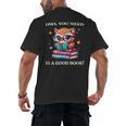 Owl You Need Is A Good Book Cute Love To Read Back 2 School Men's Back Print T-Shirt Owl You Need Is A Good Book Cute Love To Read Back 2 School Men's Back Print T-Shirt