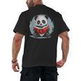 Panda With Book For Reading Enthusiasts Men's Back Print T-Shirt Panda With Book For Reading Enthusiasts Men's Back Print T-Shirt