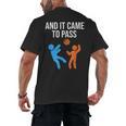 And It Came To Pass Book Of Mormon LDS Missionary Men's Back Print T-Shirt