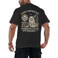 Persian Cat Persian Cats Persian Cats And Books For Men Women Kids Men's Back Print T-Shirt