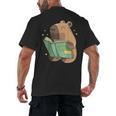 Pet Capybara Is Reading Library Capy Word Book Day Teacher Men Women Kids Men's Back Print T-Shirt Pet Capybara Is Reading Library Capy Word Book Day Teacher Men Women Kids Men's Back Print T-Shirt
