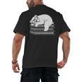 Polar Bear Reading Book Pajama Sleep Men's Back Print T-Shirt