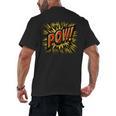 POW Comic Book Retro Artwork – Cartoon Collector Men's Back Print T-Shirt POW Comic Book Retro Artwork – Cartoon Collector Men's Back Print T-Shirt