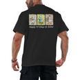Preppy 100 Days Of School Goose Coffee Books Teacher Life Men's Back Print T-Shirt
