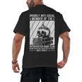 PROUDLY ANTI-SOCIAL MEMBER OF THE Introverted Book Club Men's Back Print T-Shirt PROUDLY ANTI-SOCIAL MEMBER OF THE Introverted Book Club Men's Back Print T-Shirt