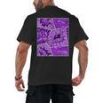 Purple Comic Book Purple Color Graphic Men's Back Print T-Shirt Purple Comic Book Purple Color Graphic Men's Back Print T-Shirt