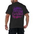 Quietly Thriving In Fictional Realms Book Lovers Men's Back Print T-Shirt