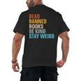 Read Banned Books Be Kind Stay Weird Men's Back Print T-Shirt Read Banned Books Be Kind Stay Weird Men's Back Print T-Shirt