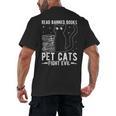 Read Banned Books Pet Cats Fight Evil Read Banned Books Men's Back Print T-Shirt Read Banned Books Pet Cats Fight Evil Read Banned Books Men's Back Print T-Shirt