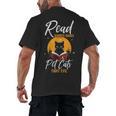 Read Banned Books Pet Cats Fight Evil Read Banned Reader Men's Back Print T-Shirt Read Banned Books Pet Cats Fight Evil Read Banned Reader Men's Back Print T-Shirt