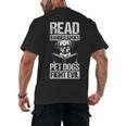 Read Banned Books PET DOGS FIGHT EVIL Read Banned Books Dog Men's Back Print T-Shirt Read Banned Books PET DOGS FIGHT EVIL Read Banned Books Dog Men's Back Print T-Shirt