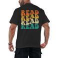 Read Read Read Read Book Lover Reading Bookworm Reader Men's Back Print T-Shirt Read Read Read Read Book Lover Reading Bookworm Reader Men's Back Print T-Shirt
