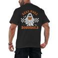 Read More Books Cute Ghost Reading Book Teacher Halloween Men's Back Print T-Shirt Read More Books Cute Ghost Reading Book Teacher Halloween Men's Back Print T-Shirt