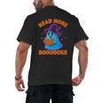 Read More Books Halloween Book Cute Ghost Reading Teaching Men's Back Print T-Shirt Read More Books Halloween Book Cute Ghost Reading Teaching Men's Back Print T-Shirt