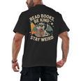 Read Books Be Kind Stay Weird Book Dragon Skeleton Reading Men's Back Print T-Shirt Read Books Be Kind Stay Weird Book Dragon Skeleton Reading Men's Back Print T-Shirt