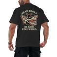 Read Books Be Kind Stay Weird Moth Coffee Lover Reading Men's Back Print T-Shirt Read Books Be Kind Stay Weird Moth Coffee Lover Reading Men's Back Print T-Shirt