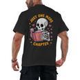 Read Books Lover Bookworm Cute Reading Just One More Chapter Men's Back Print T-Shirt