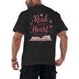 Read Your Heart Out Book Escape Into Stories Men's Back Print T-Shirt Read Your Heart Out Book Escape Into Stories Men's Back Print T-Shirt