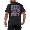 Read Your Heart Out Cute Teacher Reading Book Love Bookworm Men's Back Print T-Shirt Read Your Heart Out Cute Teacher Reading Book Love Bookworm Men's Back Print T-Shirt