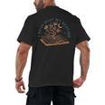 I Read Past My Bedtime Book Flower Butterfly Moon Bookish Men's Back Print T-Shirt