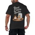 Read S'More Books Camping Outdoors Reading Campfire Smores Men's Back Print T-Shirt