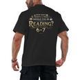 Reading 6–7 Teacher Librarian English Book Lover Quote Men's Back Print T-Shirt Reading 6–7 Teacher Librarian English Book Lover Quote Men's Back Print T-Shirt