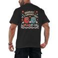 Reading Book Lover School Librarian Hooray It's Library Day Men's Back Print T-Shirt