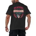 Reading Is My Favorite Sport Book Lover Keepsake For Women Men's Back Print T-Shirt Reading Is My Favorite Sport Book Lover Keepsake For Women Men's Back Print T-Shirt