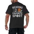Reading Is My Favorite Sport Reading Book Lover Reader Men's Back Print T-Shirt Reading Is My Favorite Sport Reading Book Lover Reader Men's Back Print T-Shirt