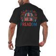 Reading Freadom Freedom Book Lover 4th Of July Men Women Men's Back Print T-Shirt Reading Freadom Freedom Book Lover 4th Of July Men Women Men's Back Print T-Shirt