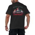Reading With My Gnomies Reading Book Christmas Men's Back Print T-Shirt