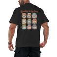 Reading Is My Jam Cute Jelly Jars Book Genres Men's Back Print T-Shirt