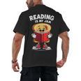 Reading Is My Jam I Love To Read Books Men's Back Print T-Shirt Reading Is My Jam I Love To Read Books Men's Back Print T-Shirt