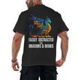 Reading Lover Easily Distracted By Dragons And Books Dragon Men's Back Print T-Shirt