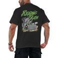 Reading Trash Racoon Bookworm Bookish Librarian Book Lover Men's Back Print T-Shirt