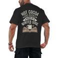 Reading All Winter Cozy Book Lover And Literary Escape Men's Back Print T-Shirt