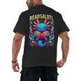 Readsalotl Axolotl Book Lovers Axolotls Men's Back Print T-Shirt