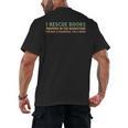 I Rescue Books Trapped In The Bookstore Book Lover Men's Back Print T-Shirt