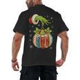 Retro Christmas Ornament Book Christmas Teacher Librarian Men's Back Print T-Shirt Retro Christmas Ornament Book Christmas Teacher Librarian Men's Back Print T-Shirt