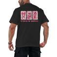 Retro Coquette Bow All Booked For Valentines Book Lover Cute Men's Back Print T-Shirt