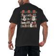 Retro Ghost Reading Book Teacher Librarian Bookish Christmas Men's Back Print T-Shirt