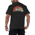 Retro Vintage Wildflowers Book Shirt Book Lover Men's Back Print T-Shirt