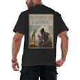 Robinson Crusoe Book Cover 1920 Men's Back Print T-Shirt