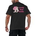 Rowdy 'Bout Books Cowboy Lovers Men's Back Print T-Shirt