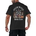 Salem Witch Book Club Raccoon Halloween Men's Back Print T-Shirt