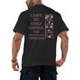Saying Psychological Thriller Book Reader Lover Men's Back Print T-Shirt