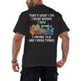 Sewing Reading Books Drinking Tea Sew Sewist Men's Back Print T-Shirt