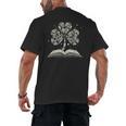 Shamrock Books St Patricks Day Bookworm Librarian Men's Back Print T-Shirt