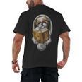 Shih Tzu Book How To Train Your Human Funny Dog Motif Men's Back Print T-Shirt