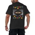 Skeleton Heart Read Reading Book Librarian Halloween Women Men's Back Print T-Shirt Skeleton Heart Read Reading Book Librarian Halloween Women Men's Back Print T-Shirt
